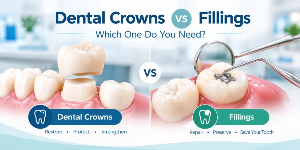 Dental Crown vs Filling